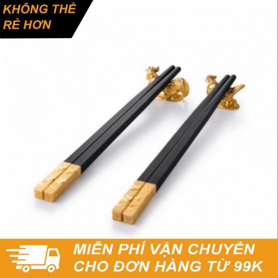 HỘP 10 ĐÔI ĐŨA ĐẦU BỌC MẠ VÀNG SỢI THỦY TINH