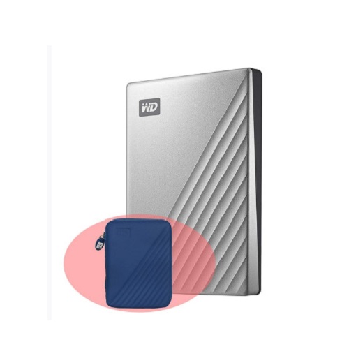 Ổ Cứng Di Động HDD WD My Passport Ultra 1TB USB Type C Màu Bạc - Hàng Nhập Khẩu