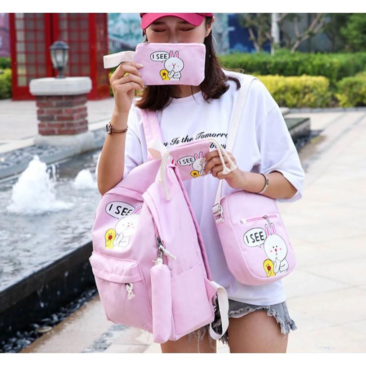 BỘ 5 MÓN BALO TÚI XÁCH THỎ CONY - HÀNG NHẬP CAO CẤP