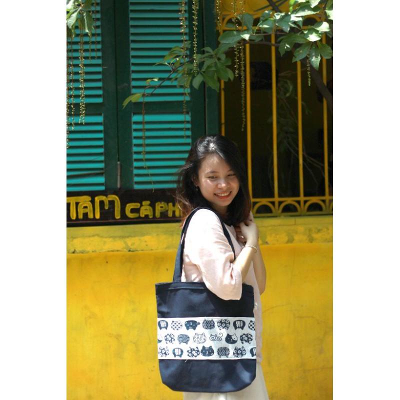 TÚI TOTE HANDMADE 100% VẢI CANVAS - ảnh chi tiết phía sau