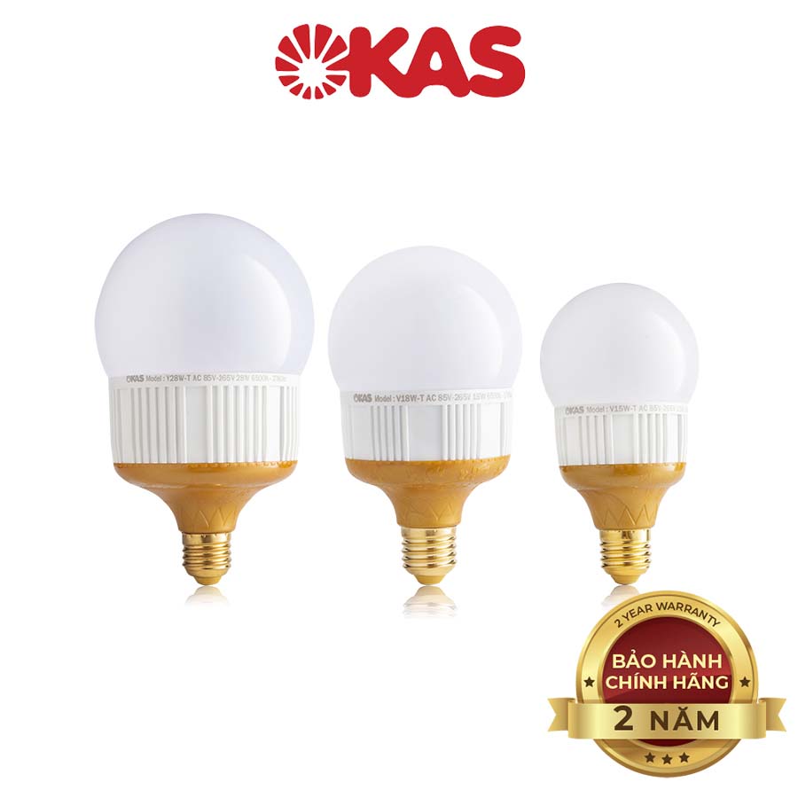 Bóng đèn LED trống đồng OKAS V28W-T công suất cao- Ánh sáng trắng