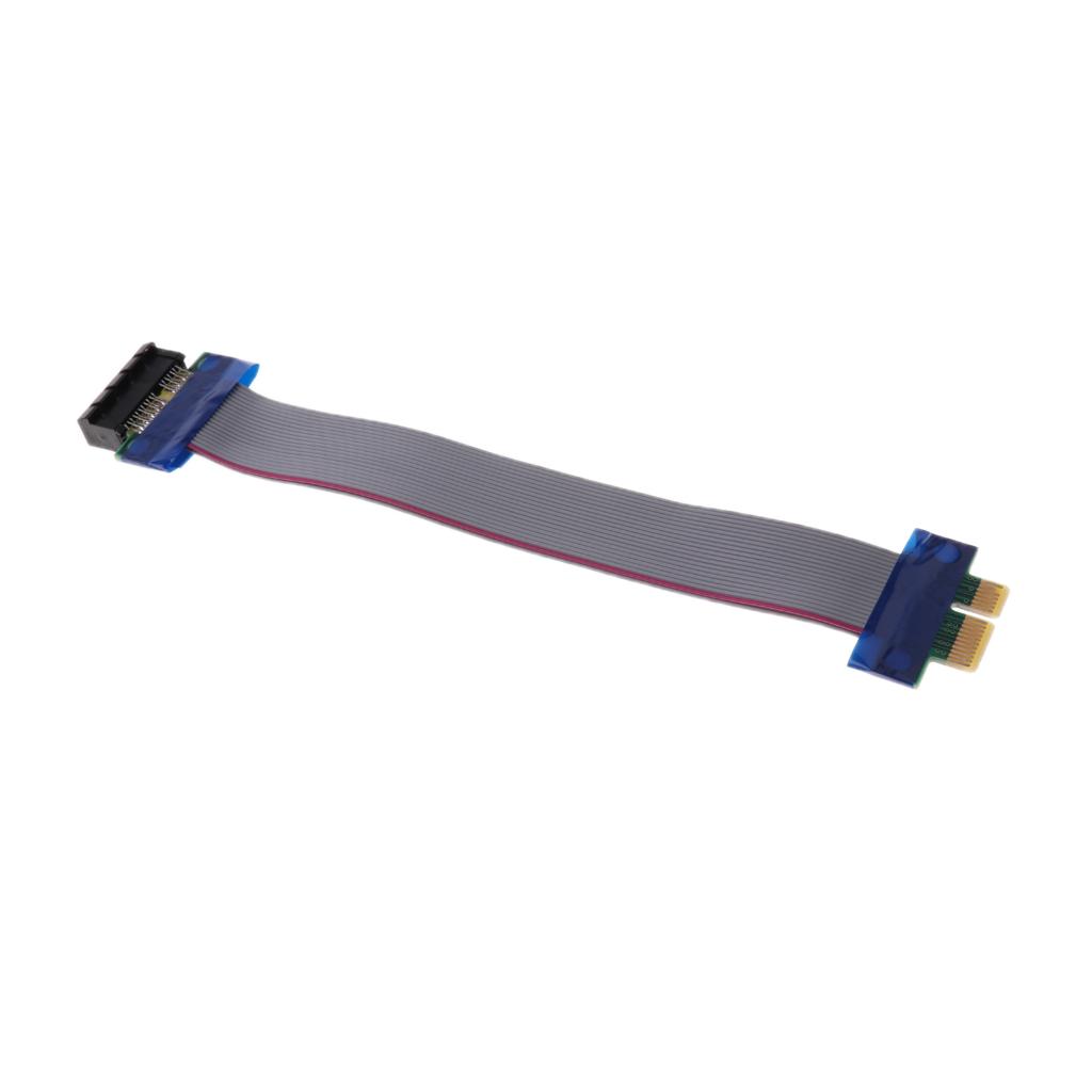 PCI-E 1X Riser Card Extender Cable Ribbon Flexible Cables Adapter Cord