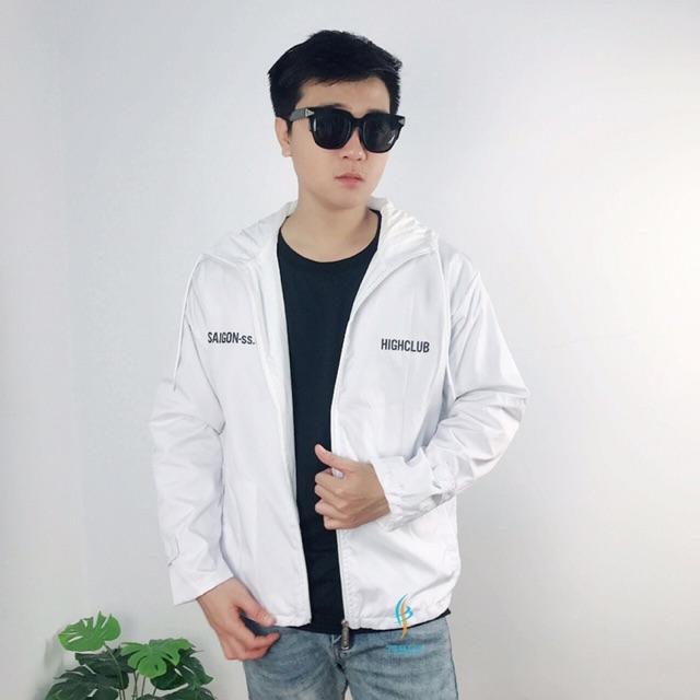 Áo khoác dù nam nữ in kí tự