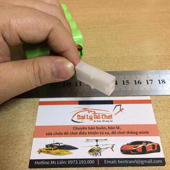 Pin sạc 9.6V dung lượng 1800mAh xếp 2 tầng chân cắm ket2p