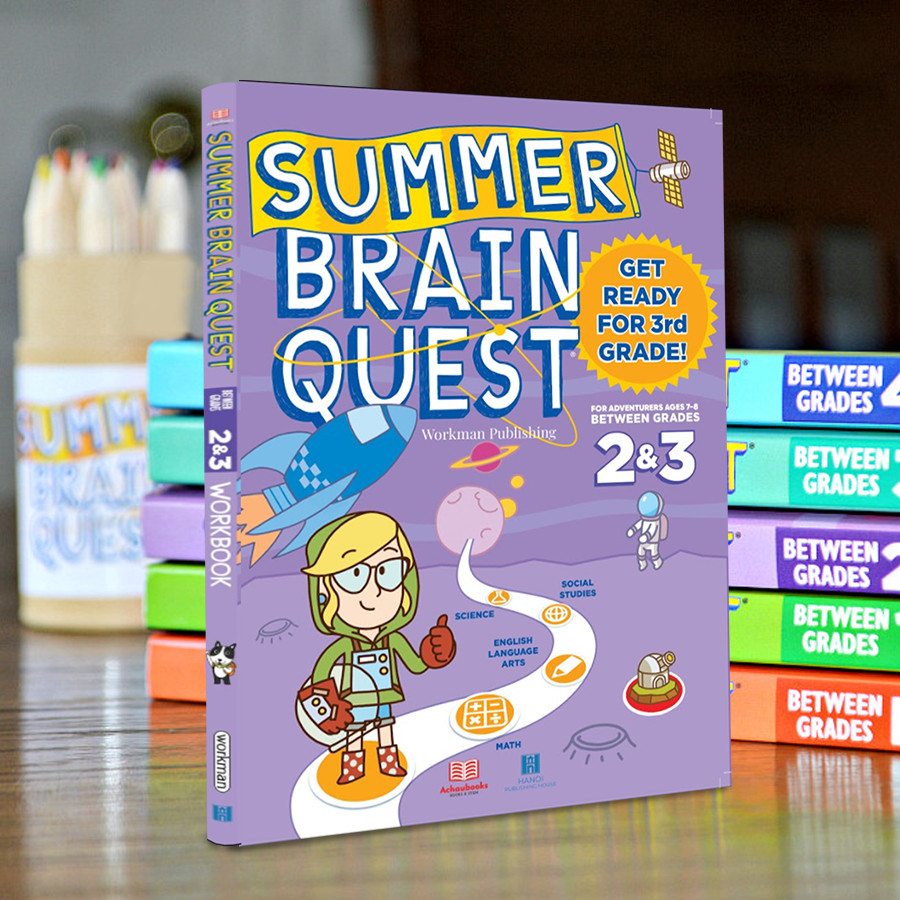 Combo 5 cuốn Summer Brain quest cho trẻ 5-10 tuổi