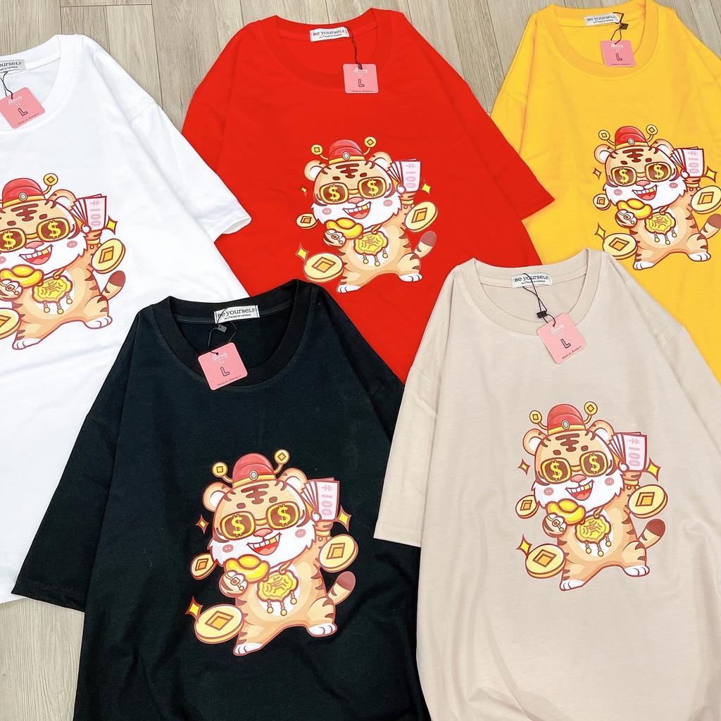 Áo Thun Tay Ngắn Unisex Đủ Size M L XL - TẾT NHÂM DẦN 2022