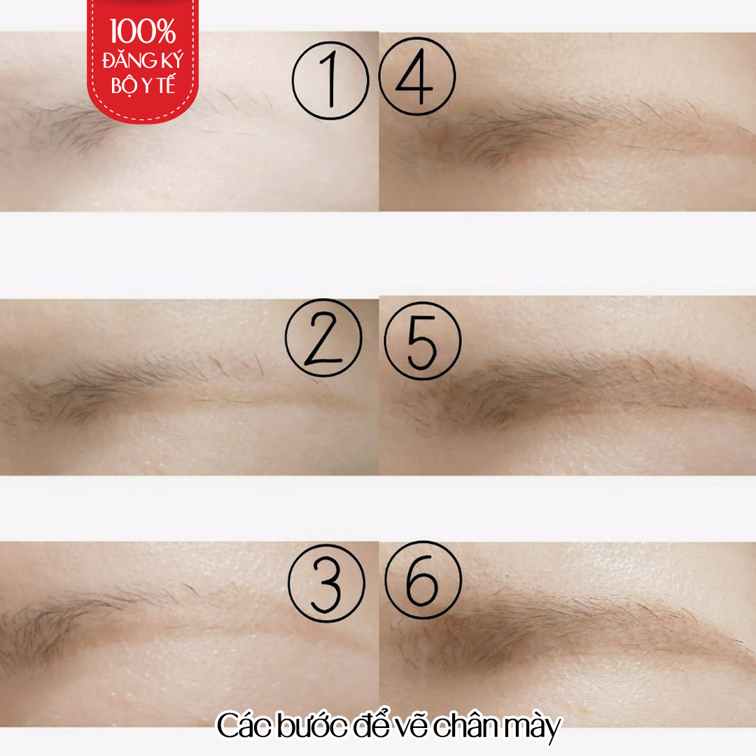 Bút Vẽ Lông Mày 2 Đầu K-Palette Eyebrow Pencil Chống Nước Lâu Trôi 24h