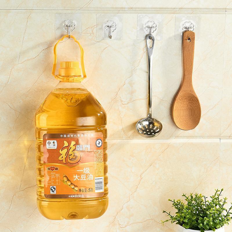 Sét 2 Móc Dán Tường Siêu Dính Trong Suốt Chịu Lực Tốt Treo Tường Chắc Chắn