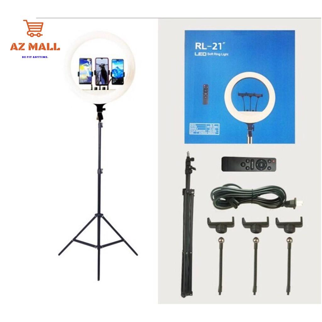 Siêu phẩm Đèn Livestream Size 54cm 3 kẹp Phù hợp cho Livestream, Spa làm đẹp, Audio, tặng kèm chân đèn 2m1