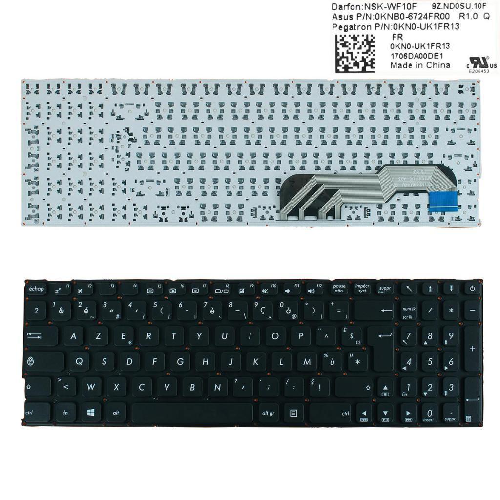 Black FR Replacement PC Laptop Keyboard For Asus X541