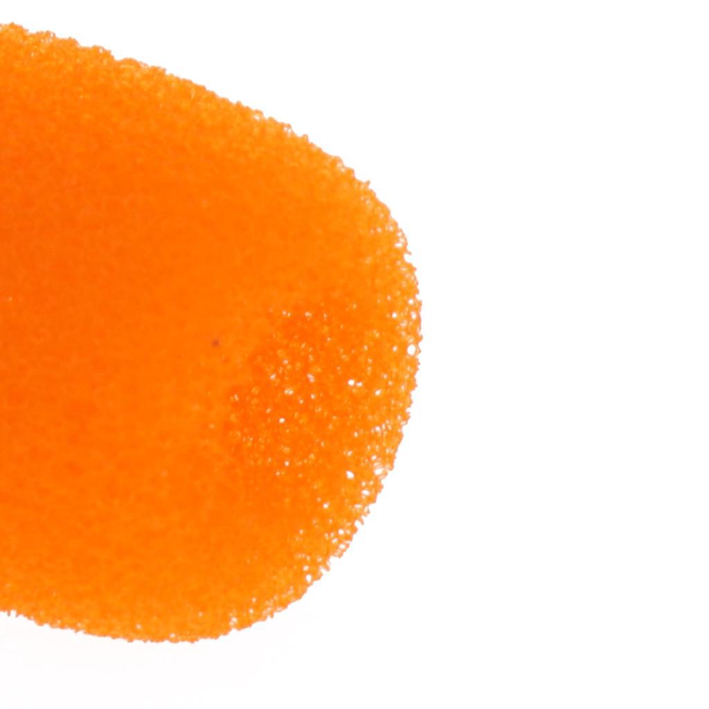 2-6pack 10 Pieces Microphone Windshield Foam Sponge Cover for Microphone Orange