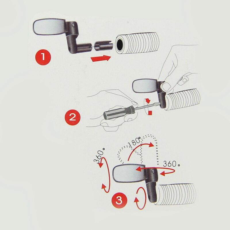 1PCS Adjustable Bike Rearview Mirrors Universal Cycling Handlebar Wide Angle Rearview Mirror Bicycle Accessories