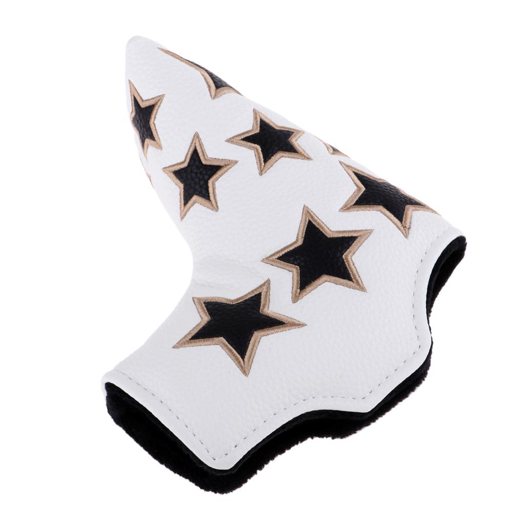 Golf Stars Design Golf Putter Club Head Cover Headcover for Scotty Cameron Odyssey Callaway Taylormade (For Blade Putter)