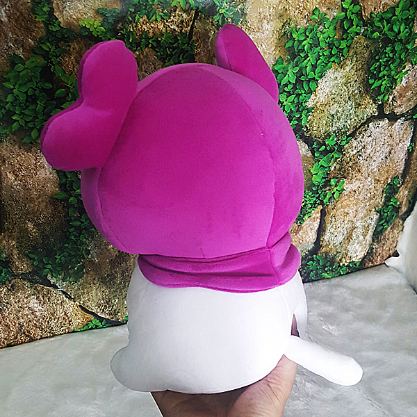 Gấu Bông Mèo Đội Nón Tuần Lộc 25cm Vải Miniso Mềm Mịn