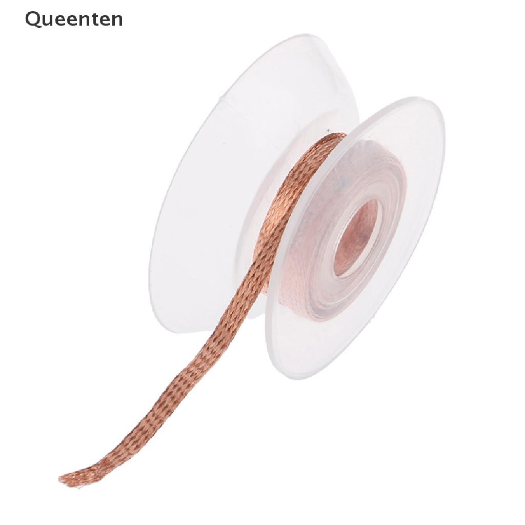 Queenten 1Pc 2.0mm 2.5mm 3Meter Welding Wires Desoldering Braid Solder Remover Wick Wires QT