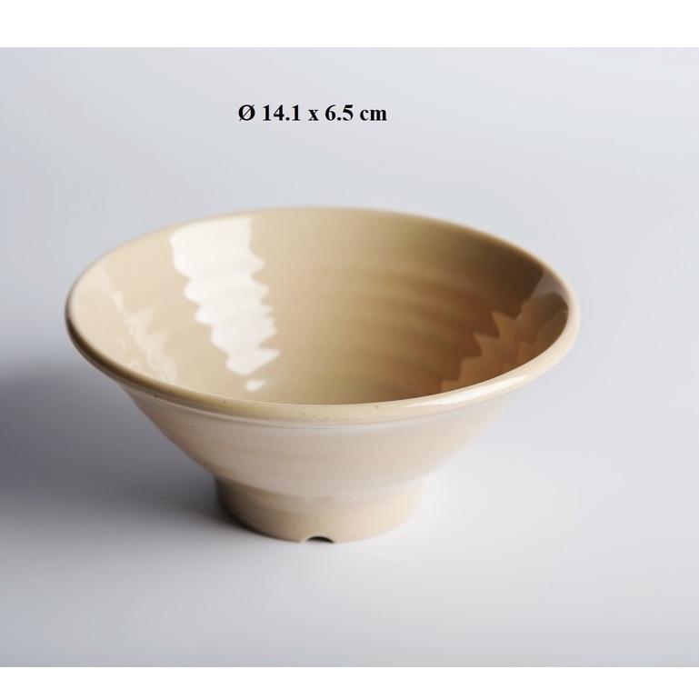 Tô xoắn đựng bún,phở, chè nhựa Melamine màu Nâu nhiều Size