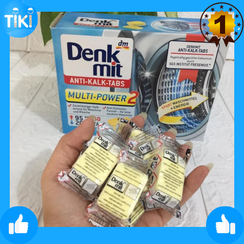 Viên tẩy lồng giặt Denkmit - Đức  1 viên 