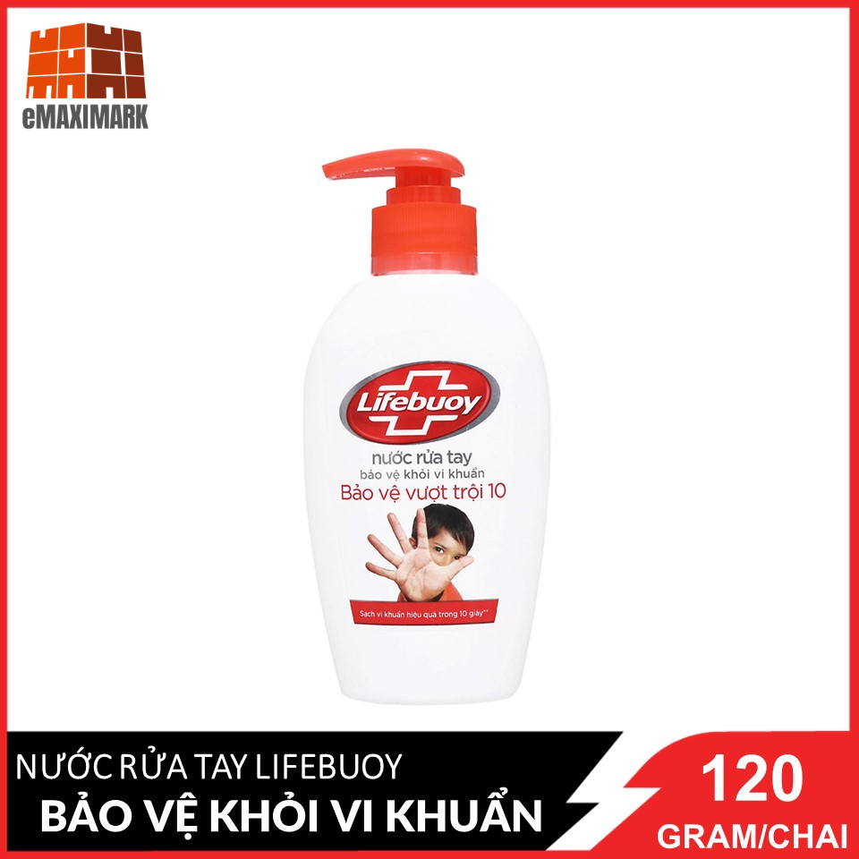 Nước Rửa Tay Lifebuoy Bảo Vệ Vượt Trội 120g