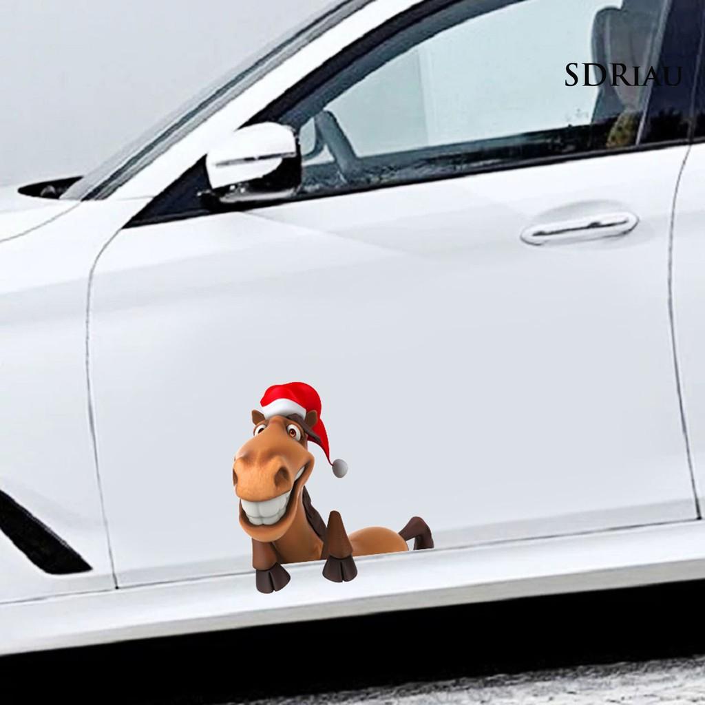 Miếng Dán Trang Trí Kính Chắn Gió Xe Hơi Họa Tiết Giáng Sinh Thời Trang 1011