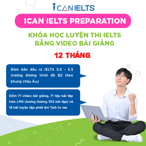 Toàn quốc Khoá học ICAN IELTS PREPARATION- ICAN Connect