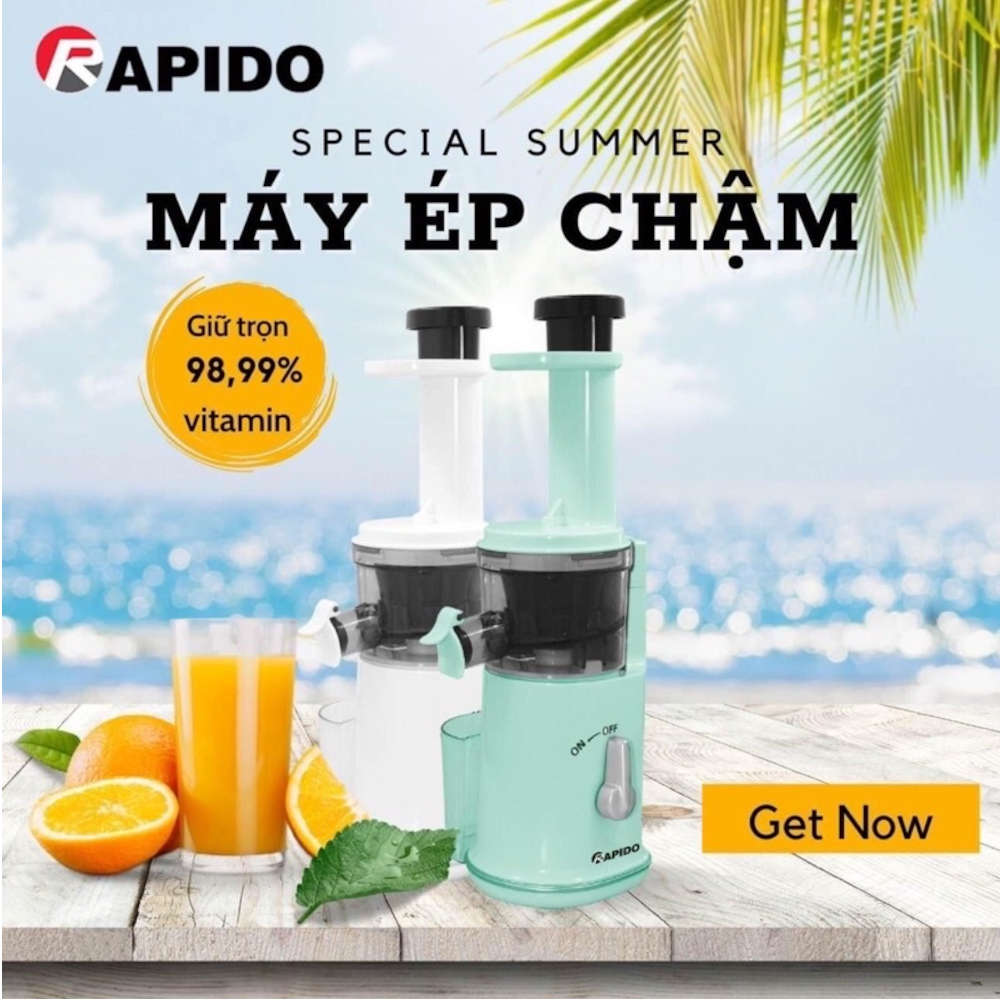 Máy ép chậm mini Rapido RSJ-120 - Hàng chính hãng