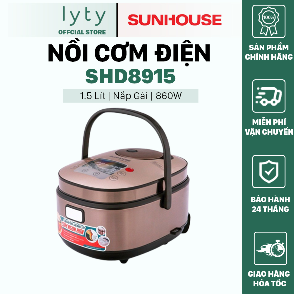 [Hàng Chính Hãng] Nồi cơm điện tử 1.5L SUNHOUSE MAMA SHD8915