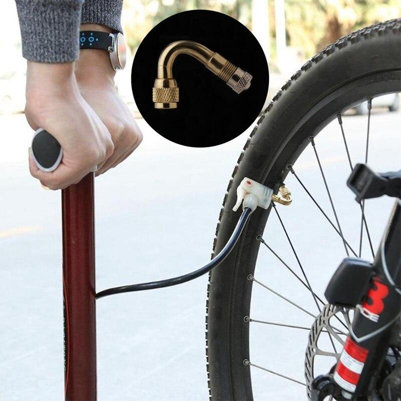 3pcs Bent Air Tyre Valves Adapter for Truck Motorcycle Bike Car Accessories Bicycle Valve Extension Tube