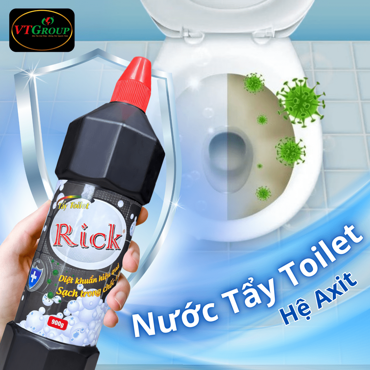 Nước Tẩy Toilet Rick Chai 900g