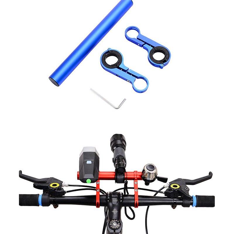 Bicycle Flashlight Holder Handlebar Extender Bike Frame Extension Mount Holder Multi-function Extension Frame Bike Accessories