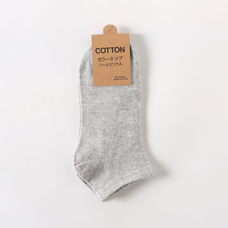 Combo 10 Đôi Tất Nam Cổ Ngắn, Tất Nữ Cổ Ngắn, Nhiều Màu Sắc, Chất Liệu Cotton, Hàng Nhập Khẩu
