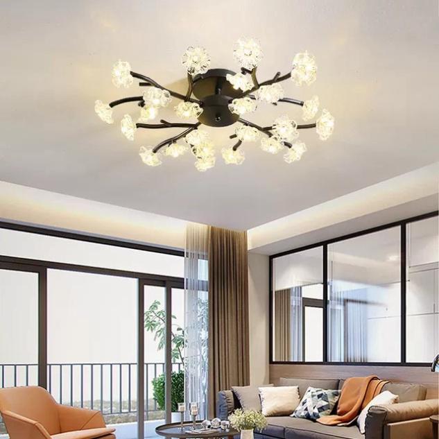 Đèn chùm, Đèn trần,đèn tô điểm phòng tiếp đón khách tay đèn D982/18 DT