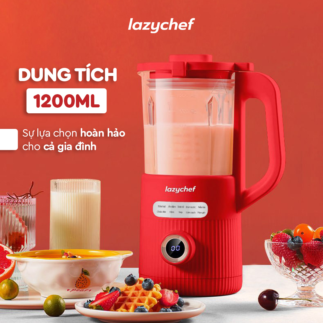 [COMBO TIẾT KIỆM] Máy xay nấu đa năng 9in1 Lazychef + Máy xay bỏ túi 3in1 Lazychef - Hàng chính hãng, Bảo hành 12 tháng