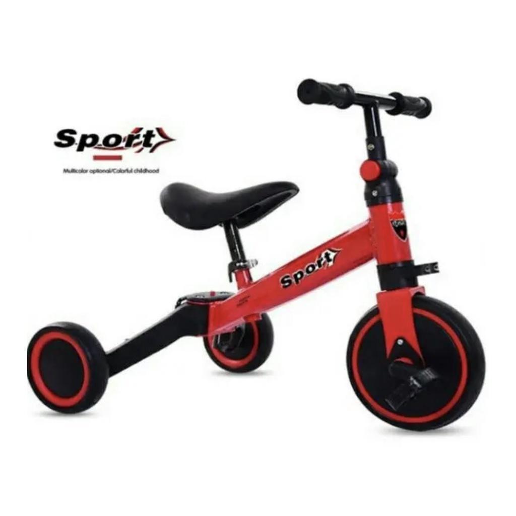 Xe chòi chân giữ thăng bằng cho bé tập đạp, Xe Đạp Cân Bằng Đa Năng 3 In 1 xe đồ chơi SPORT, KIWICOOL. - XE 3IN1 VÀNG