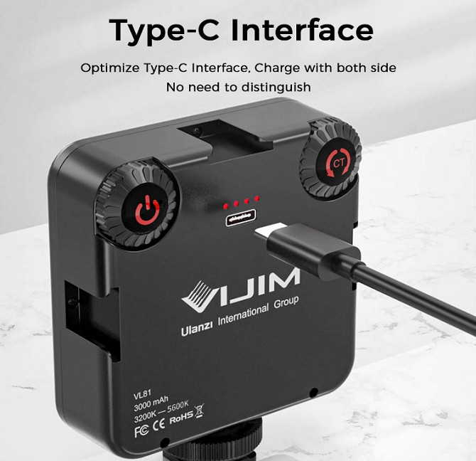 Đèn led video mini VIJIM VL81 Ulanzi hàng chính hãng.