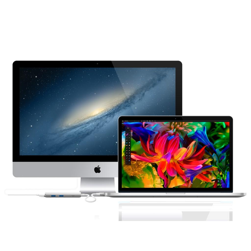 Hub HyperDrive HD22B 4IN1 4K HDMI Cổng Chuyển Đổi Type C Dành Cho Macbook - Hàng Chính Hãng