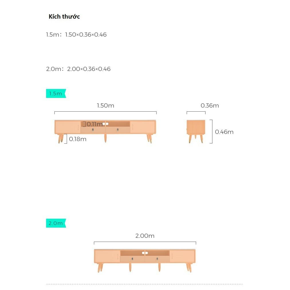 Bộ kệ tivi và Bàn cà phê, bàn sofa vân đá phong cách Bắc Âu phòng khách chung cư nhỏ H155