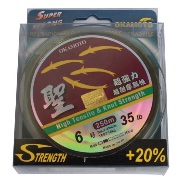 Cước Câu Cá Okamoto 250m (cước thánh/ 4 con cá