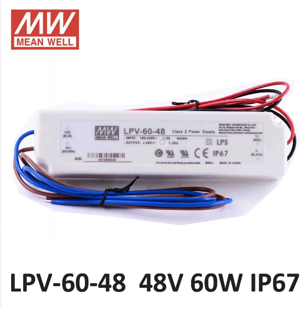 Hàng Nhập khẩu chính hãng nguồn MEANWELL LPV-60-48