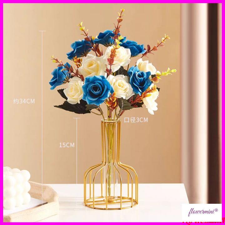 Bình hoa baby khô thiết kế mới độc đáo trang trí bàn học, bàn làm việc, lọ hoa decor phòng khách đẹp HK-03