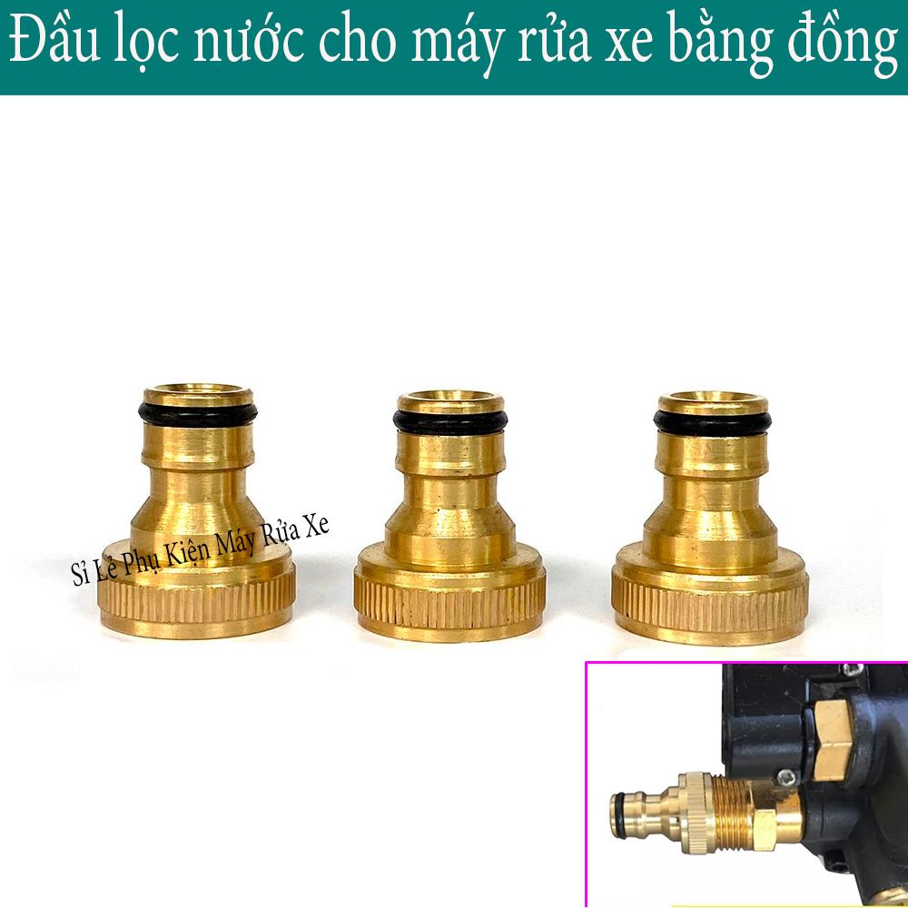 Đầu lọc nước đồng - Cút lọc nước đầu vào máy rửa xe áp lực cao