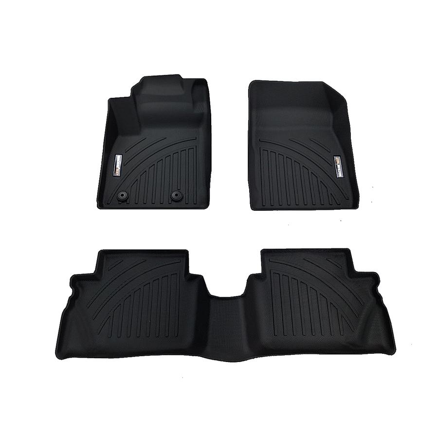 Ecosport ,Thảm lót sàn xe ô tô Ford Ecosport 2012+ Nhãn hiệu Macsim chất liệu nhựa TPE màu đen hàng loại 2
