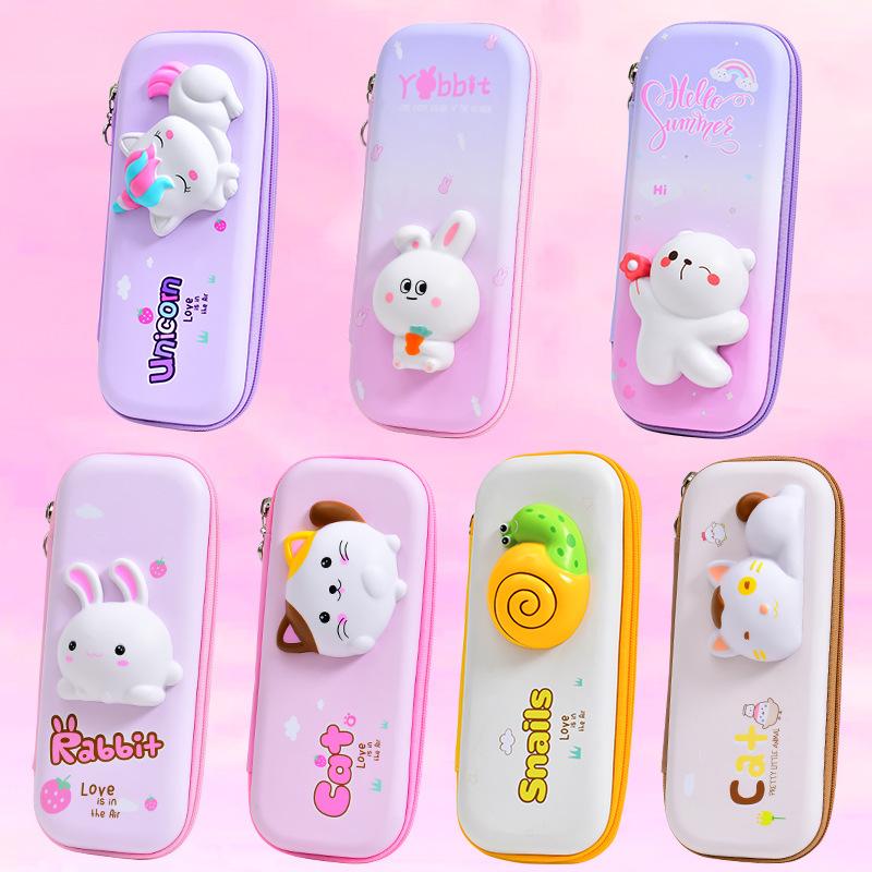 Kawaii Lớn Đựng Văn Phòng Phẩm Túi Trữ Túi Đựng Trang Điểm Dễ Thương Túi Đồ Dùng Học Tập Bé Gái Bé Trai Trẻ Em Quà Tặng Hình Thú Hoạt Hình