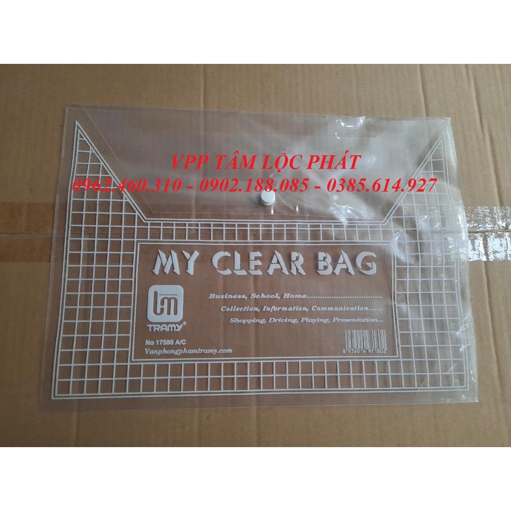 Túi Clearbag - Túi đựng hồ sơ có cúc - Túi khuy - Bìa nút