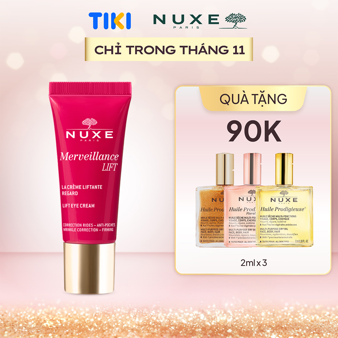 Kem dưỡng nâng cơ và chống lão hóa chuyên sâu cho vùng mắt NUXE Merveillance LIFT Lift Eye Cream 15ml