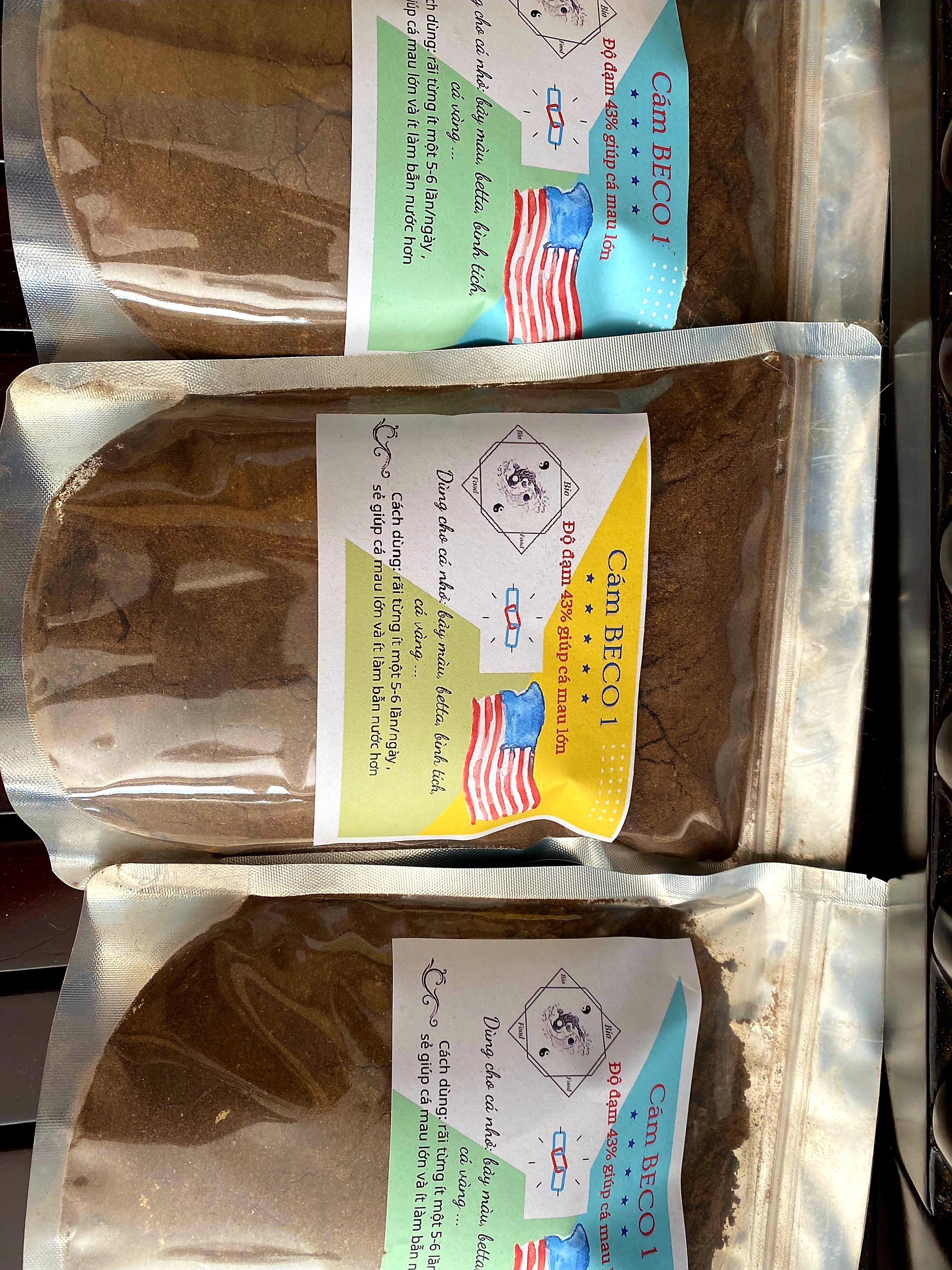 500g Cám BECO 1 NEW - Thức ăn cho cá nhỏ Bio Food túi zip 500 g