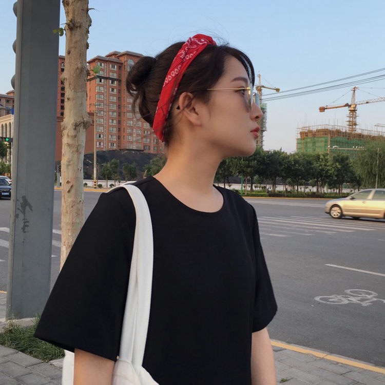 Khăn bandana khăn turban cotton đa năng size 55cm