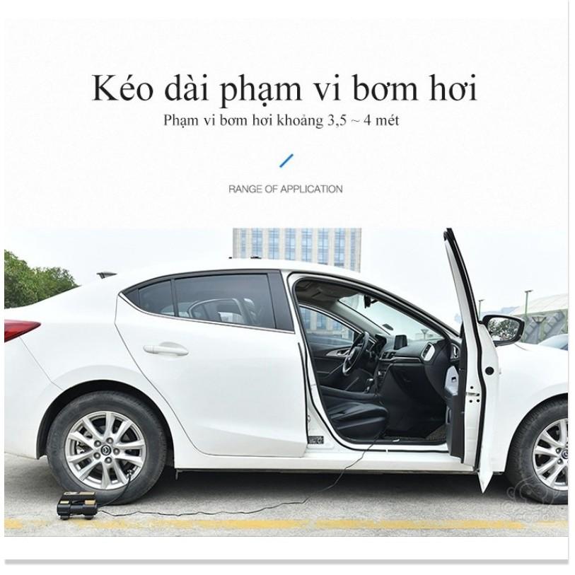 Máy bơm lốp nhanh 30s LCD xilanh kim loại - Gia Dụng SG