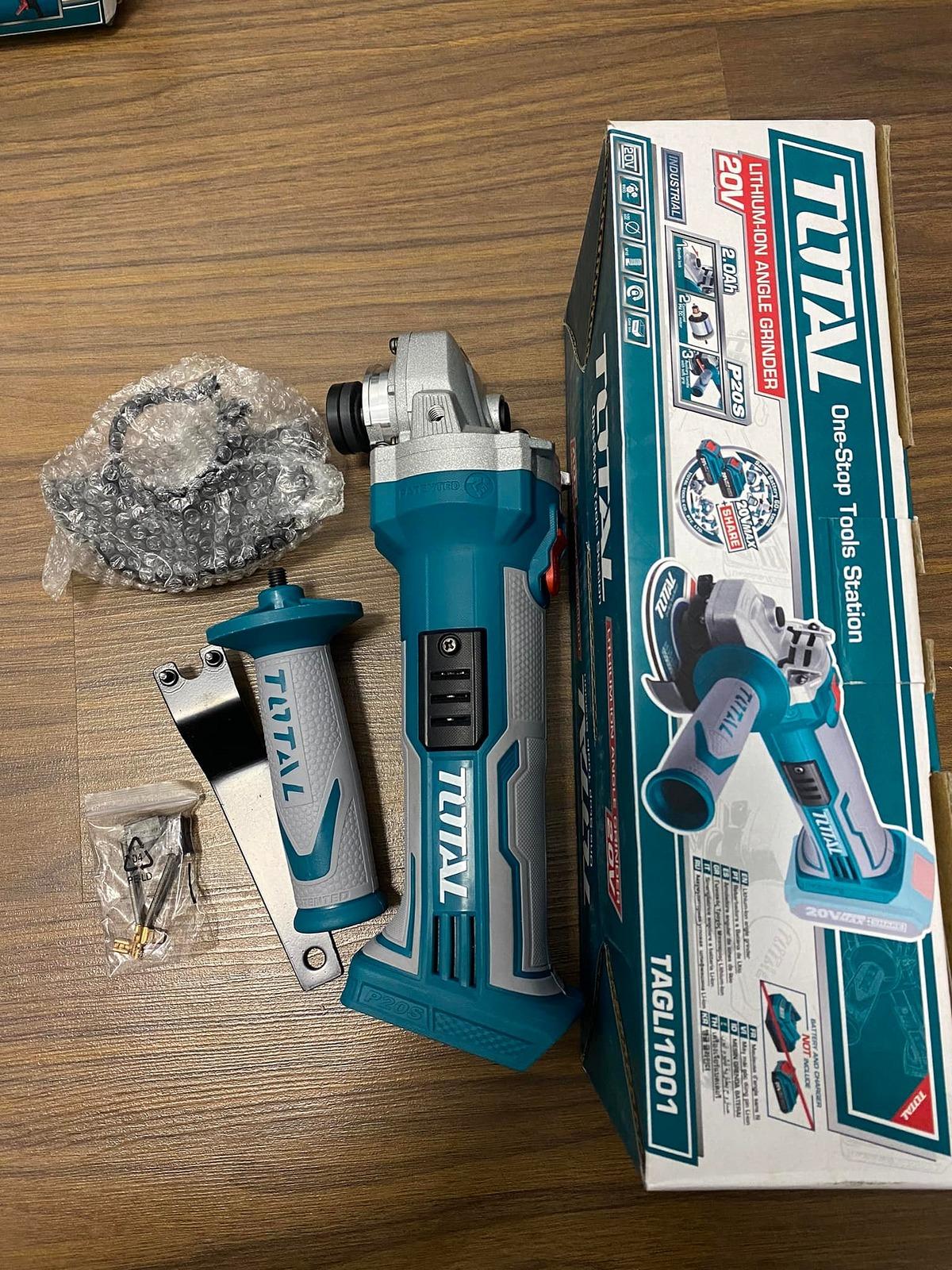 MÁY MÀI GÓC DÙNG PIN 20V 100MM TOTAL TAGLI1001 - HÀNG CHÍNH HÃNG