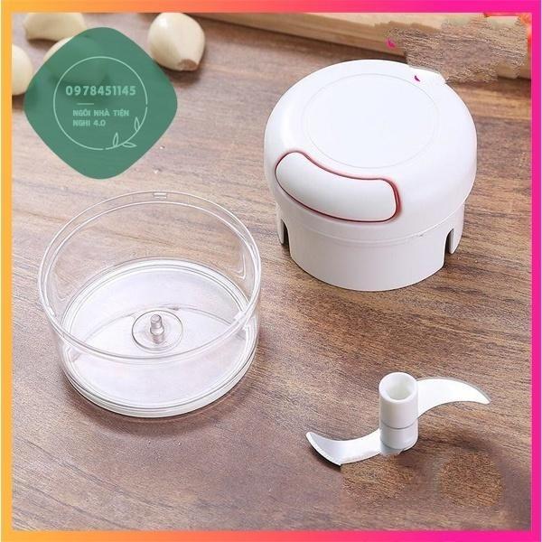 Dụng Cụ Xay Tỏi Ớt Cầm Tay Đa Năng Thế Hệ Mới, Máy Xay Tỏi Kéo Tay Mẫu Mới Gd265 - Loại Tốt