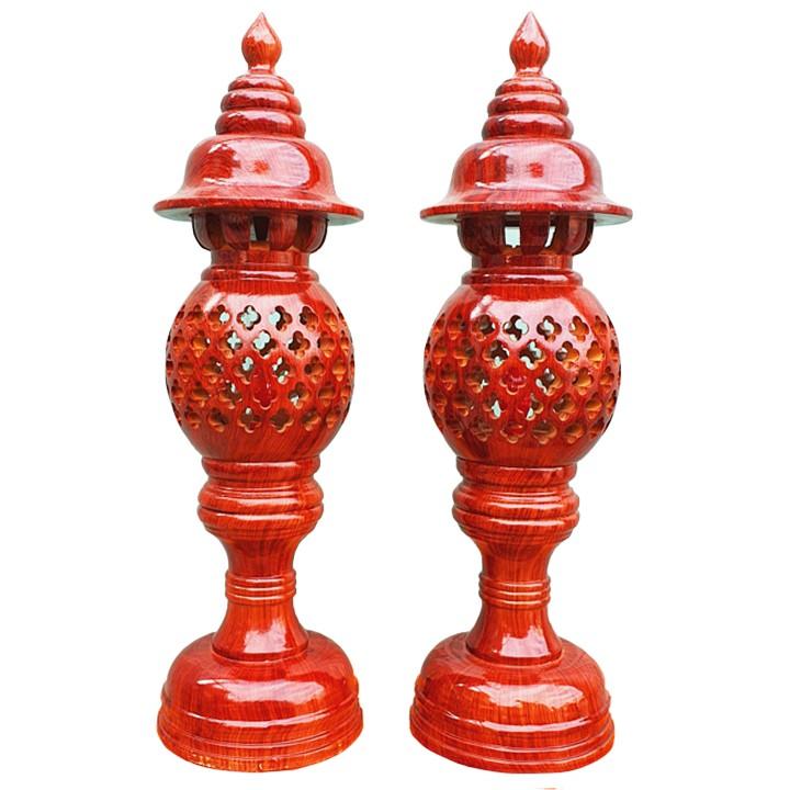Đèn Thờ Cúng Gia Tiên Quả Dứa Bằng Gỗ